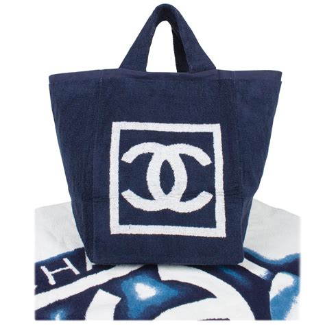 chanel sand bag|chanel beach bag with towel.